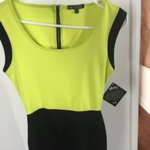 Neon Yellow Bebop Dress New With tags